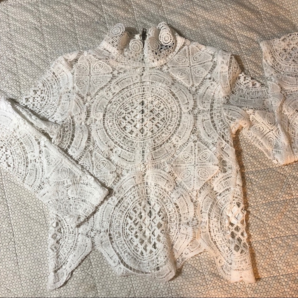 White lace top
